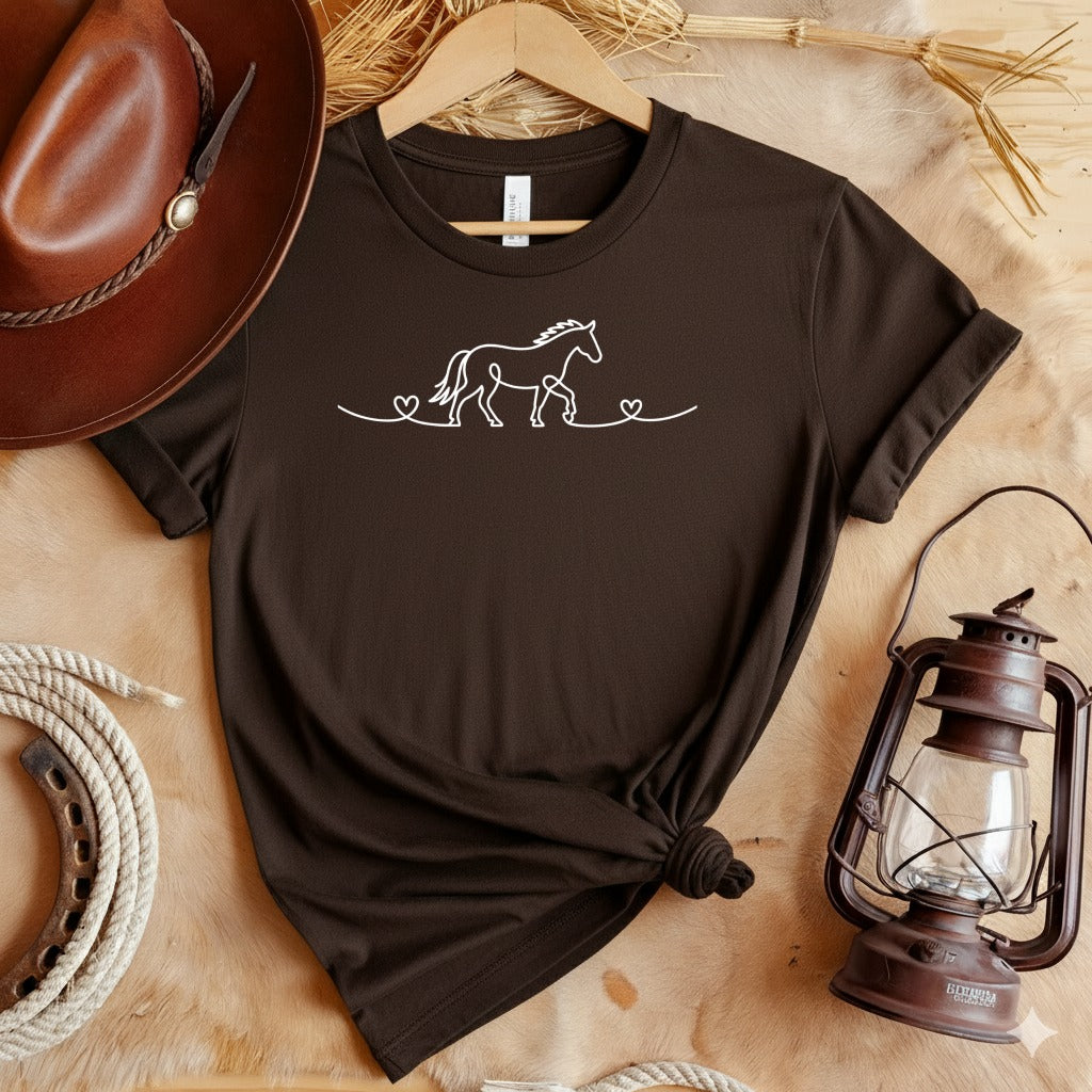 Horse Heart Line T-Shirt