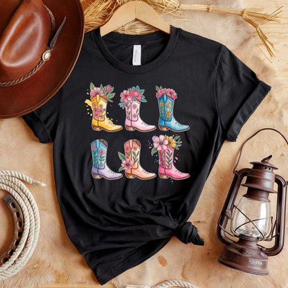 Floral Boots T-Shirt