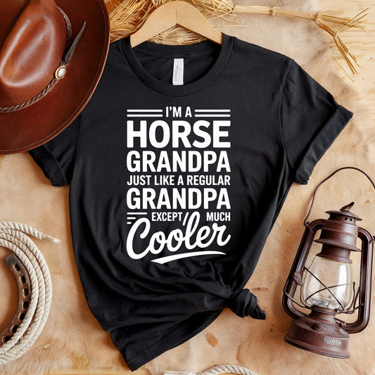 Horse Grandpa Cooler T-Shirt