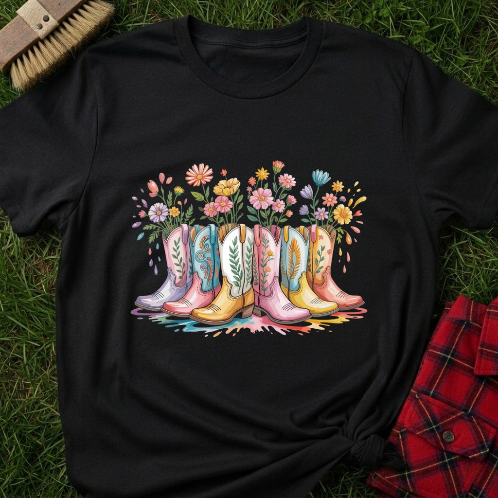 Floral Boots T-Shirt