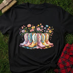 Floral Boots T-Shirt