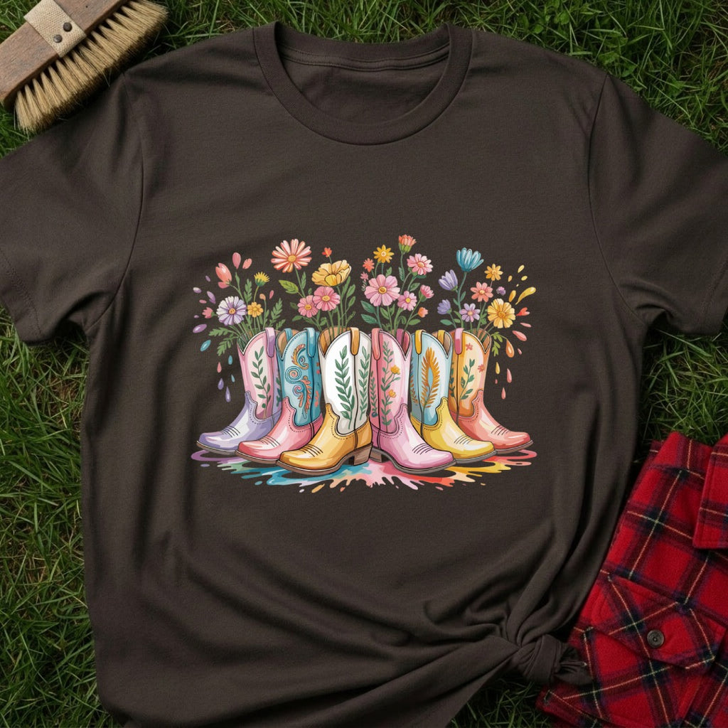 Floral Boots T-Shirt