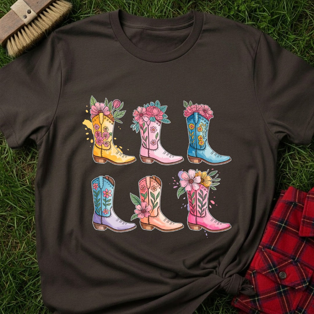 Floral Boots T-Shirt