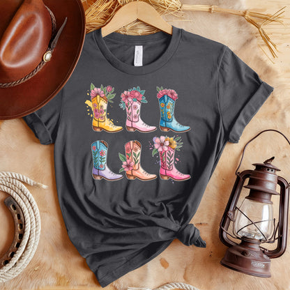 Floral Boots T-Shirt