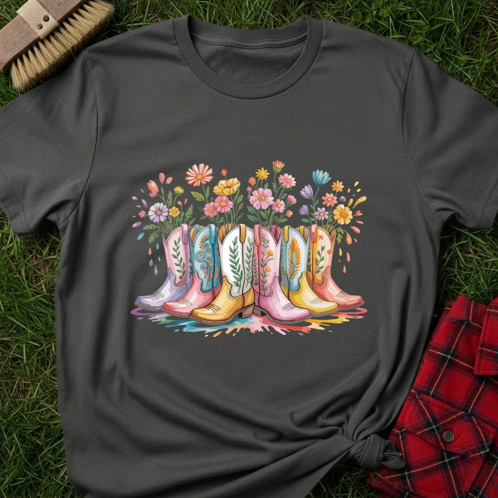 Floral Boots T-Shirt