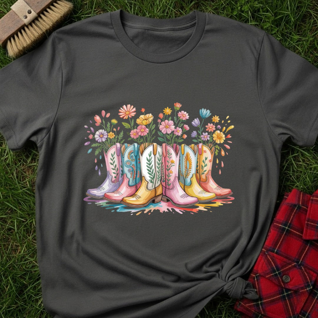 Floral Boots T-Shirt