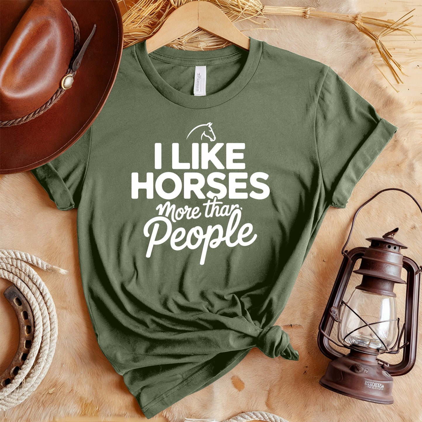 Like Horses More People T-Shirt
