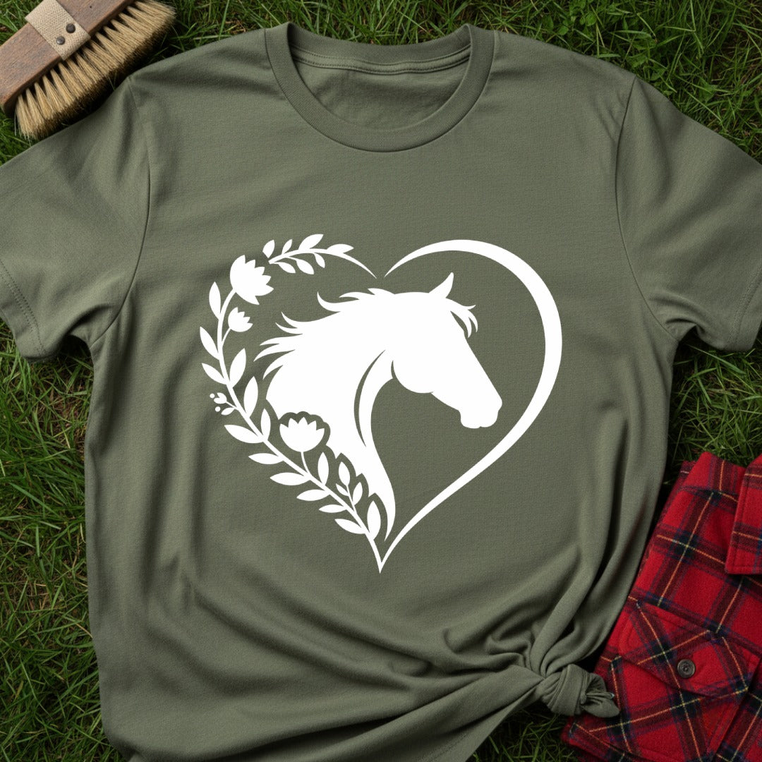 Horse Floral T-Shirt