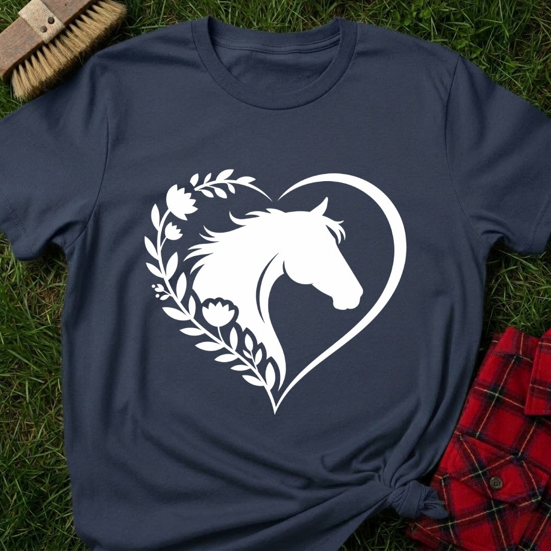 Horse Floral T-Shirt
