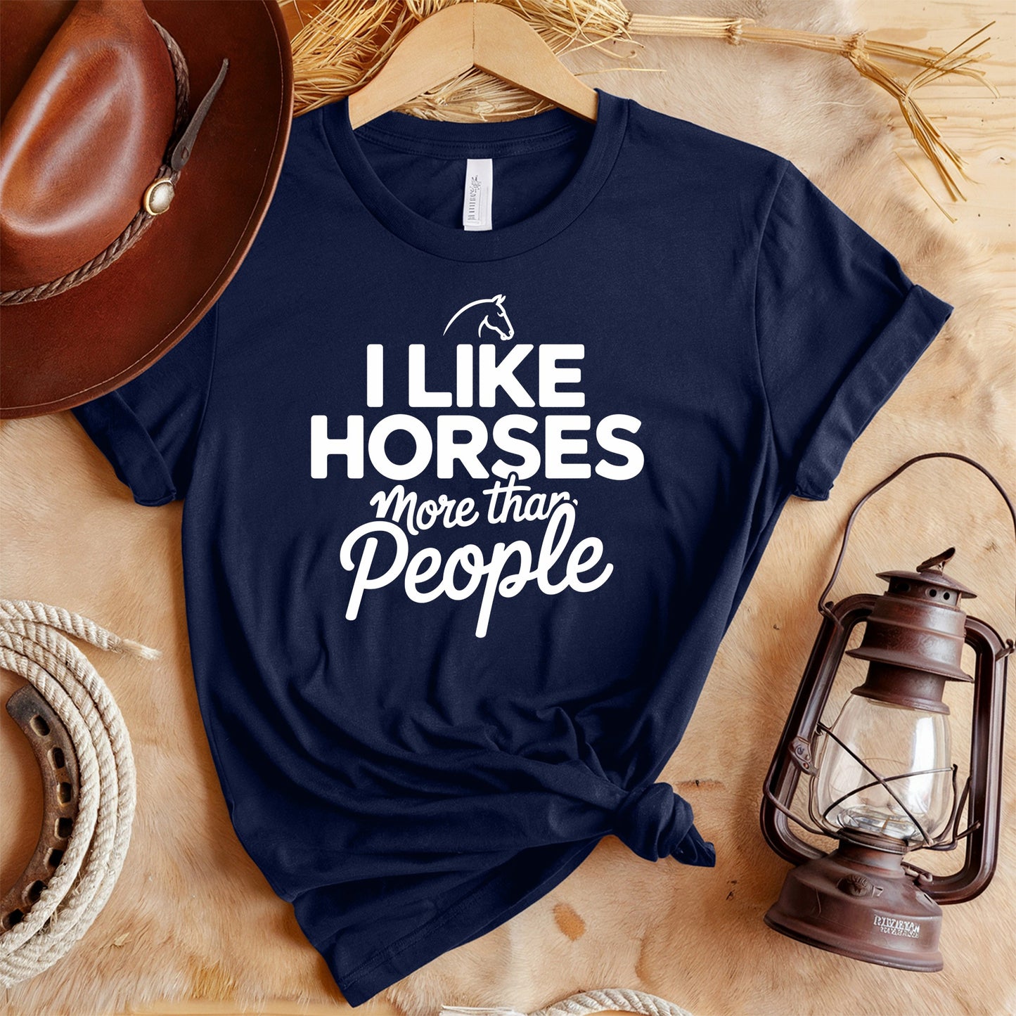 Like Horses More People T-Shirt