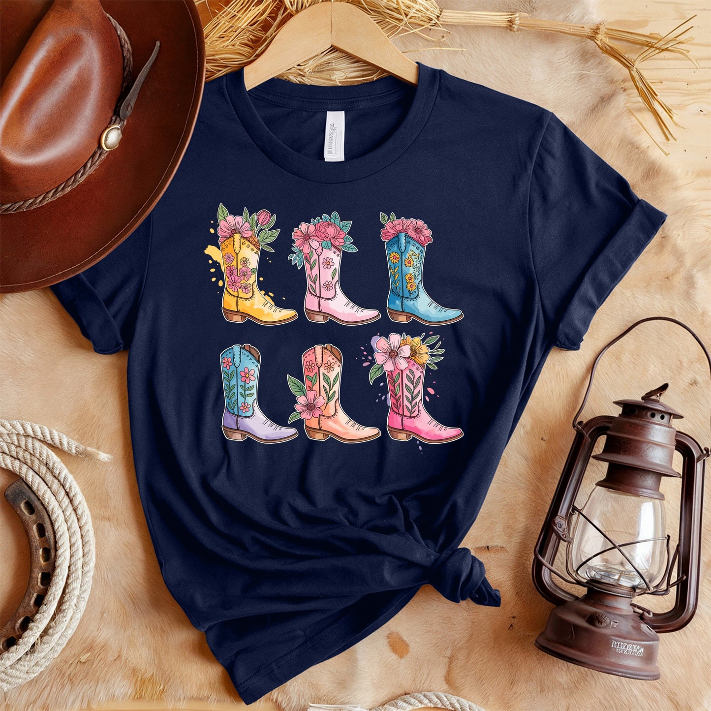 Floral Boots T-Shirt