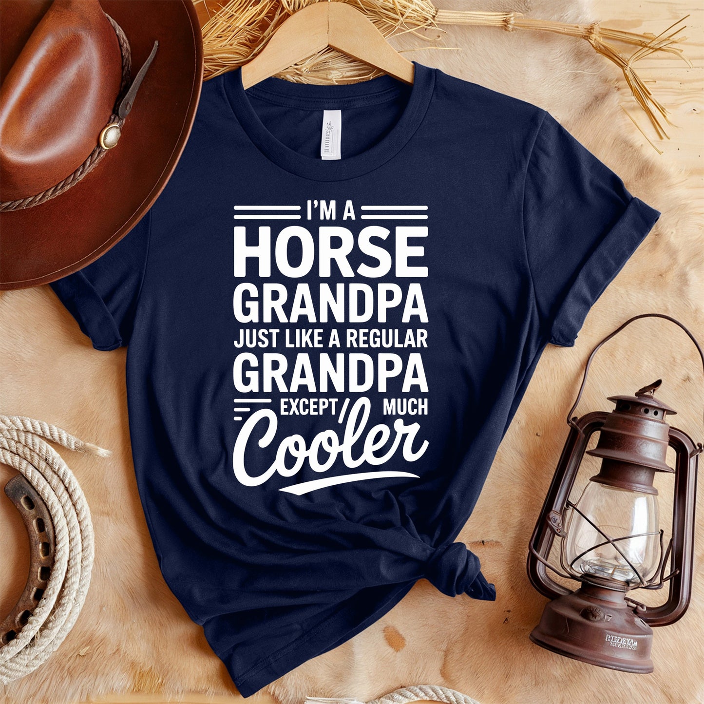 Horse Grandpa Cooler T-Shirt