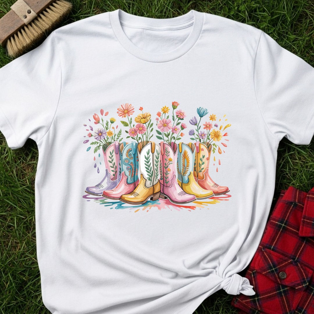 Floral Boots T-Shirt