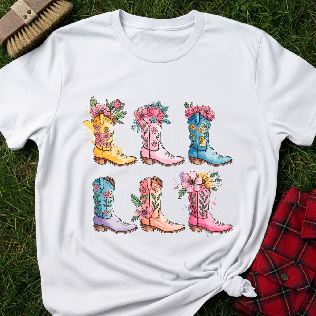 Floral Boots T-Shirt